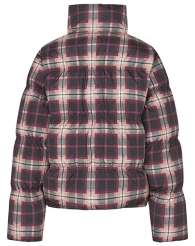 Cras Cph - Valenciacras Puffer Jakke - Bordeaux Check